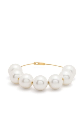 Jil Sander giant pearl bracelet - Gold
