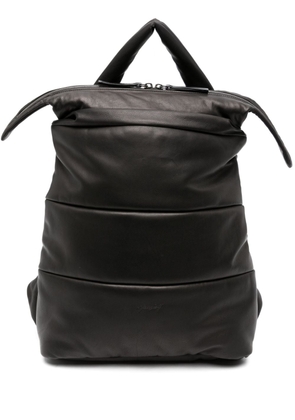 Marsèll leather padded-design backpack - Black