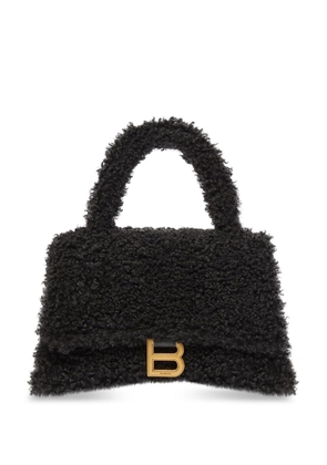 Balenciaga Hourglass furry tote bag - Black