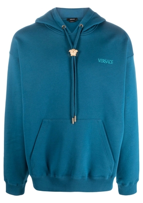 Versace La Medusa cotton hoodie - Blue