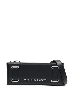 Y/Project mini Accordion leather shoulder bag - Black