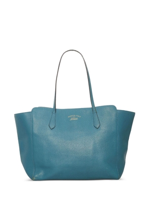 Gucci Pre-Owned Medium Swing Leather tote bag - Blue
