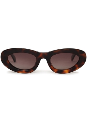 ANINE BING roma cat-eye frame sunglasses - Brown