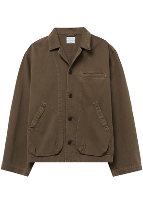 John Elliott button-up cotton shirt jacket - Brown