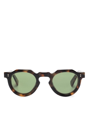 Lesca Crown round-frame sunglasses - Brown