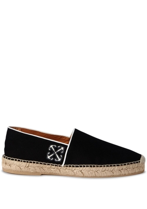 Off-White Anglette Arrow-embroidered espadrilles - Black