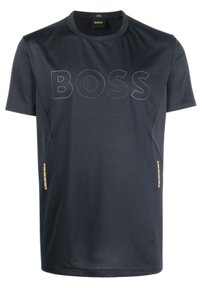 BOSS logo-print short-sleeve T-shirt - Black