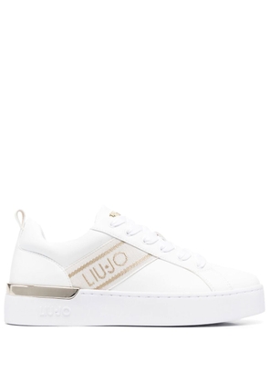 LIU JO logo-strap sneakers - White