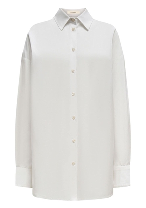 12 STOREEZ long-sleeve cotton shirt - White