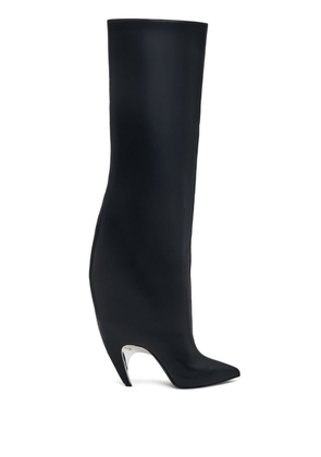Alexander McQueen 95mm Armadillo thigh-high leather boots - Black