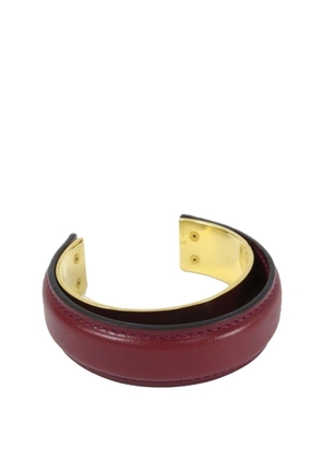 Hermès Pre-Owned 2000 - 2010 Leather Cuff costume bracelet - Red