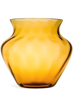 KLIMCHI Marika glass vase (22cm x 23cm) - Yellow