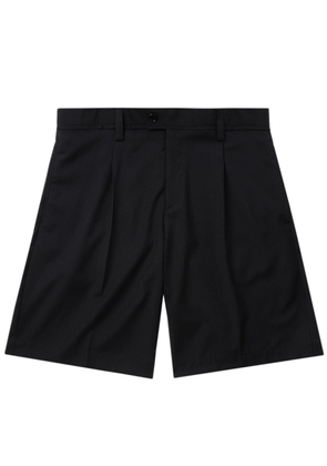 mfpen pinstripe-pattern straight-leg shorts - Black