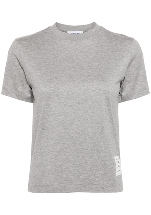 Thom Browne logo-appliqué cotton T-shirt - Grey