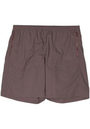 Undercover Crease Effect Shorts - Brown