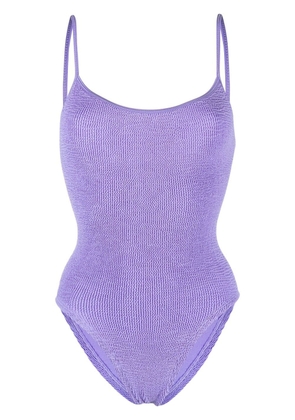 Hunza G Pamela crinkle swimsuit - Purple