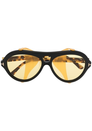 TOM FORD Eyewear Neughman round-frame sunglasses - Black