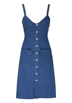 MOTHER button-up sleeveless denim dress - Blue