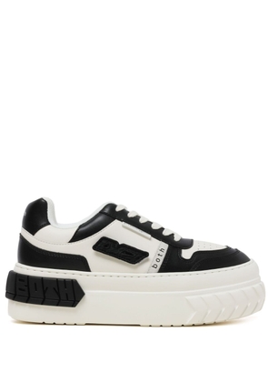 Both Tyres leather platform sneakers - White
