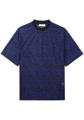 Toga graphic-print mesh T-shirt - Blue