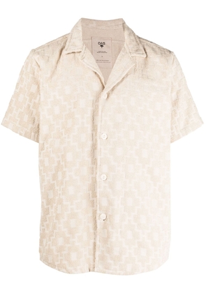 OAS Company Machu terry-cloth cotton shirt - Neutrals