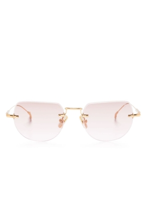 Eyepetizer Drive rimless sunglasses - Gold