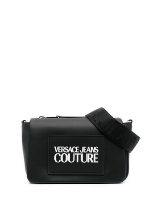 Versace Jeans Couture logo-patch crossbody bag - Black