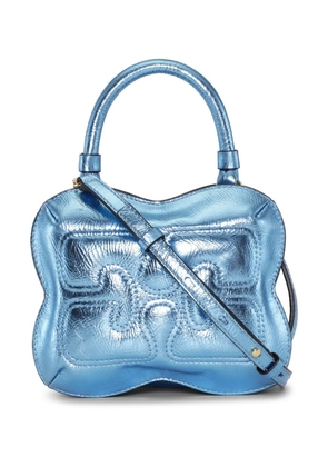 GANNI Butterfly metallic crossbody bag - Blue
