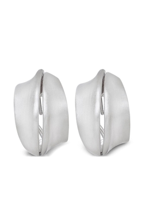 LILY GABRIELLA 18kt white gold Spira hoop earrings - Silver