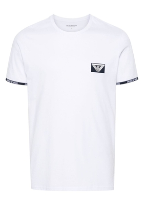 Emporio Armani appliqué-logo cotton T-shirt - White