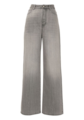 LOEWE high-rise wide-leg jeans - Grey