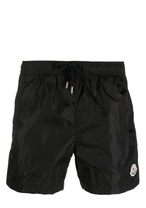 Moncler logo-patch swimming shorts - Black