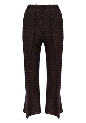 Issey Miyake cropped trousers - Brown
