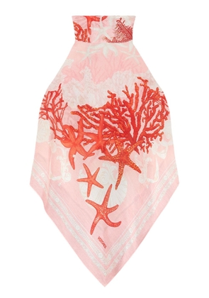 Versace Barocco Sea foulard top - Pink