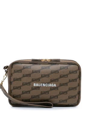 Balenciaga Pre-Owned 2009 BB Monogram clutch bag - Brown