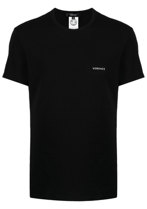 Versace logo-print T-shirt - Black