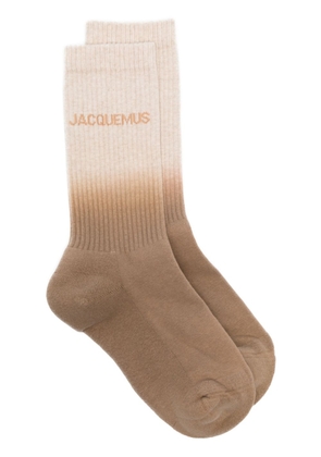 Jacquemus Les Chaussettes Moisson gradient socks - Neutrals