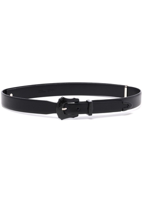 Toga engraved leather belt - Black