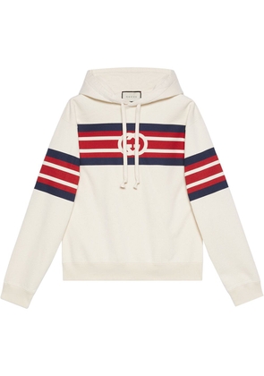 Gucci interlocking G-print hoodie - White