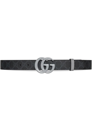 Gucci GG Marmont reversible thin belt - Black