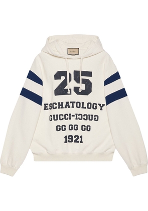 Gucci logo-print hoodie - White