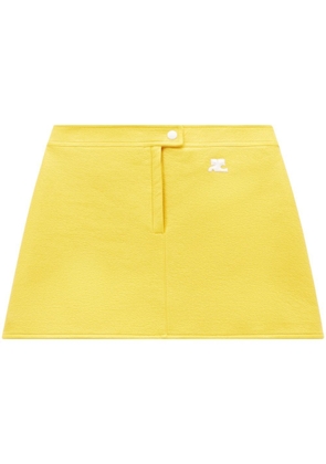 Courrèges Iconique vinyl skirt - Yellow