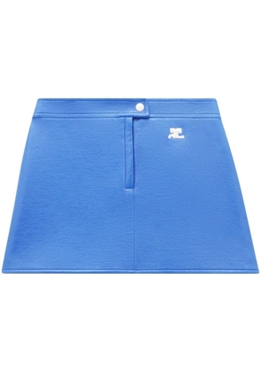 Courrèges Reedition vinyl skirt - Blue