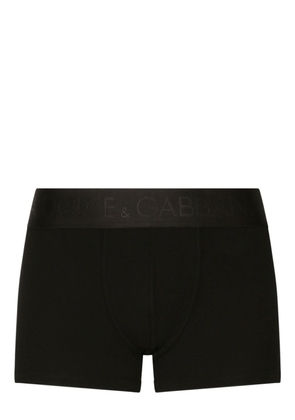 Dolce & Gabbana logo-waistband cotton boxers - Black