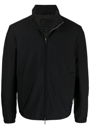 Emporio Armani zipped fitted jacket - Black