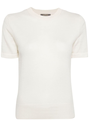 N.Peal Isla cashmere knitted T-shirt - Neutrals