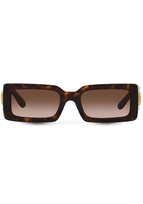 Dolce & Gabbana Eyewear rectangle-frame sunglasses - Brown
