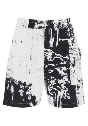 Alexander mcqueen fold print sweat shorts - L Bianco