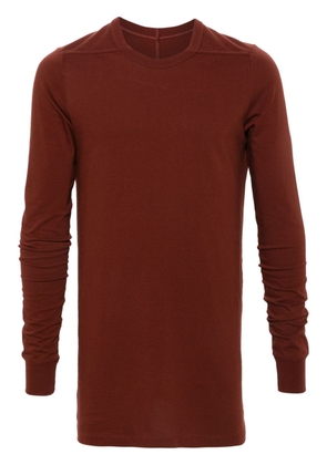 Rick Owens Level cotton longsleeved T-shirt - Brown