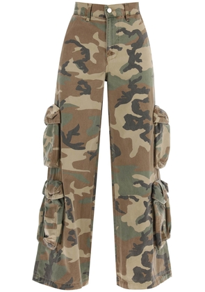 Amiri baggy cargo camouflage pants - 26 Khaki